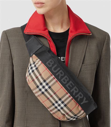 burberry medium vintage check belt bag|Burberry medium belt bag.